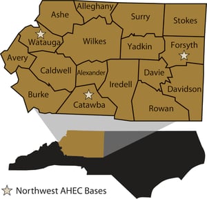 NWAHEC NC County MAP 2011